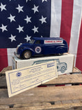 Véritable miniature-tirelire camion Amoco en métal - 1990’s - Avec certificat - MADE IN USA Provenance Indiana, USA