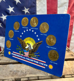 Collection de 8 médaillons des Présidents Américains - Shell - 1992 - Import USA