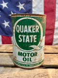 Véritable boîte d’huile Quaker State - Époque 1980’s - MADE IN USA - Provenance Kentucky, USA
