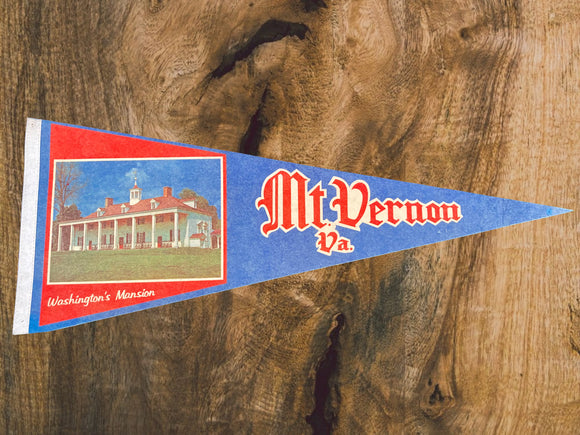 Véritable Fanion American Travel 1980’s - Mount Vernon - Made in USA