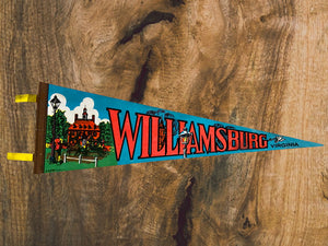 Véritable Fanion American Travel 1980’s - Williamsburg Virginia - Made in USA
